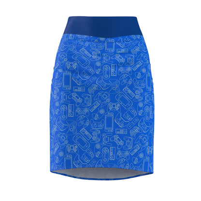 Video Game Women's Pencil Skirt (AOP)