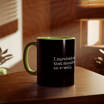 Survived Another Meeting Mug, 11oz