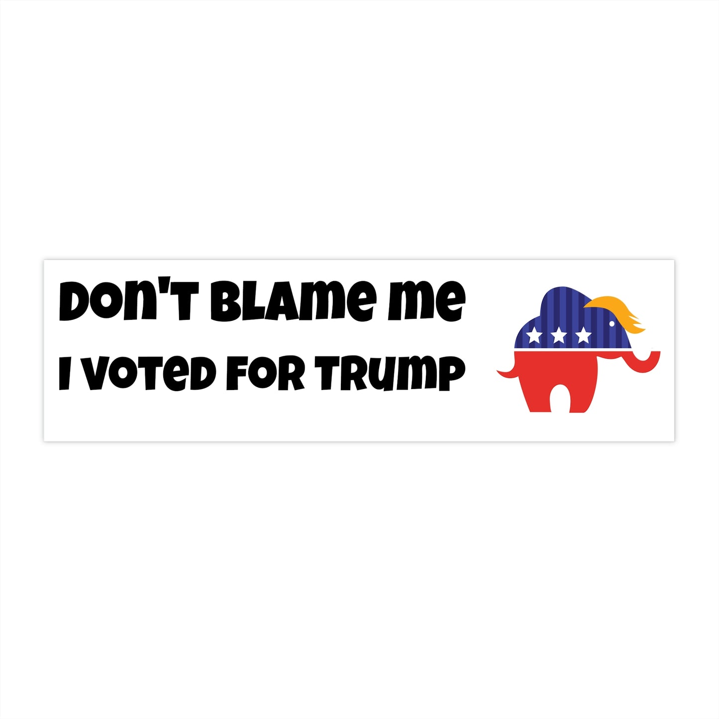 I voted for Trump Bumper Stickers
