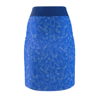 Video Game Women's Pencil Skirt (AOP)