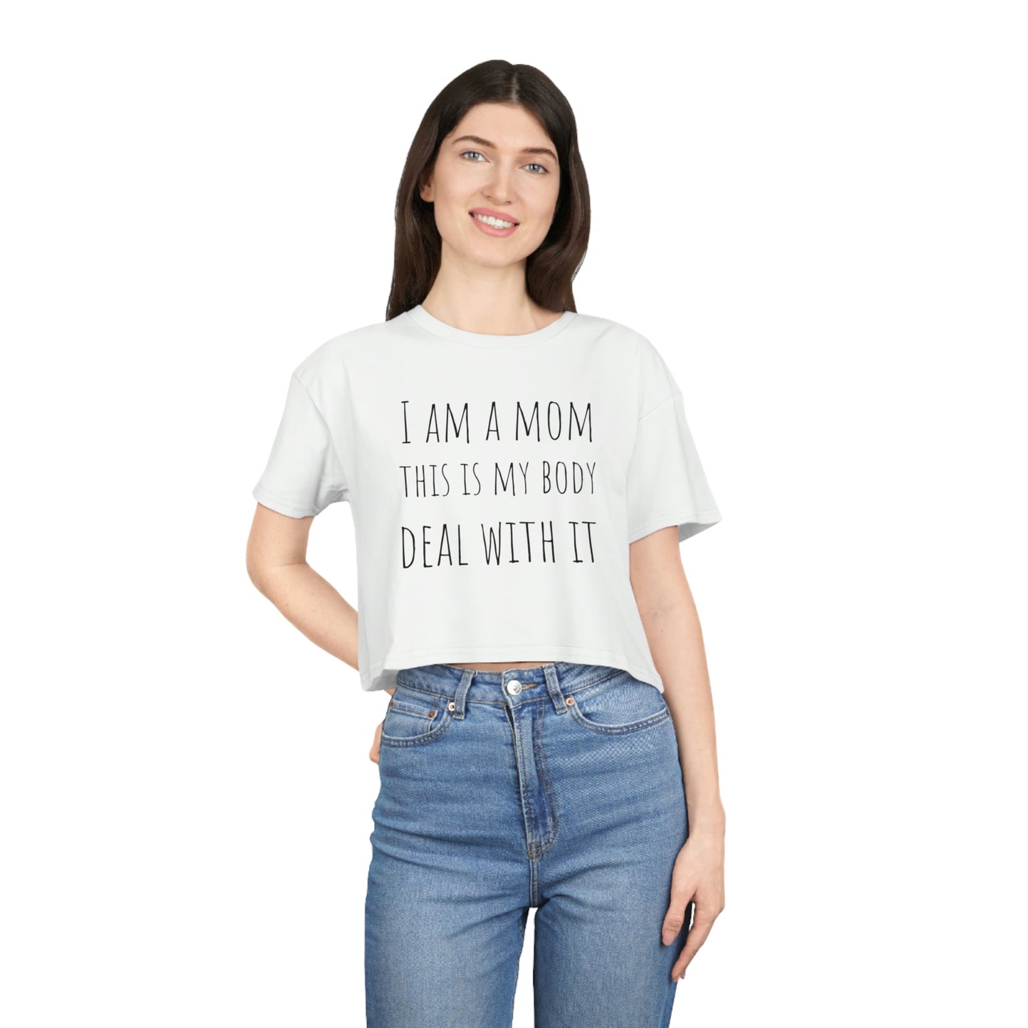 Mom Body Crop Tee